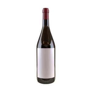 Wine bottle isolated on the white background mock up label